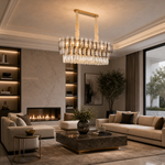 Diadema Brass Rectangular Chandelier