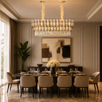 Diadema Brass Rectangular Chandelier