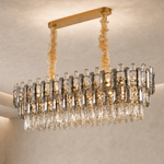 Diadema Brass Rectangular Chandelier