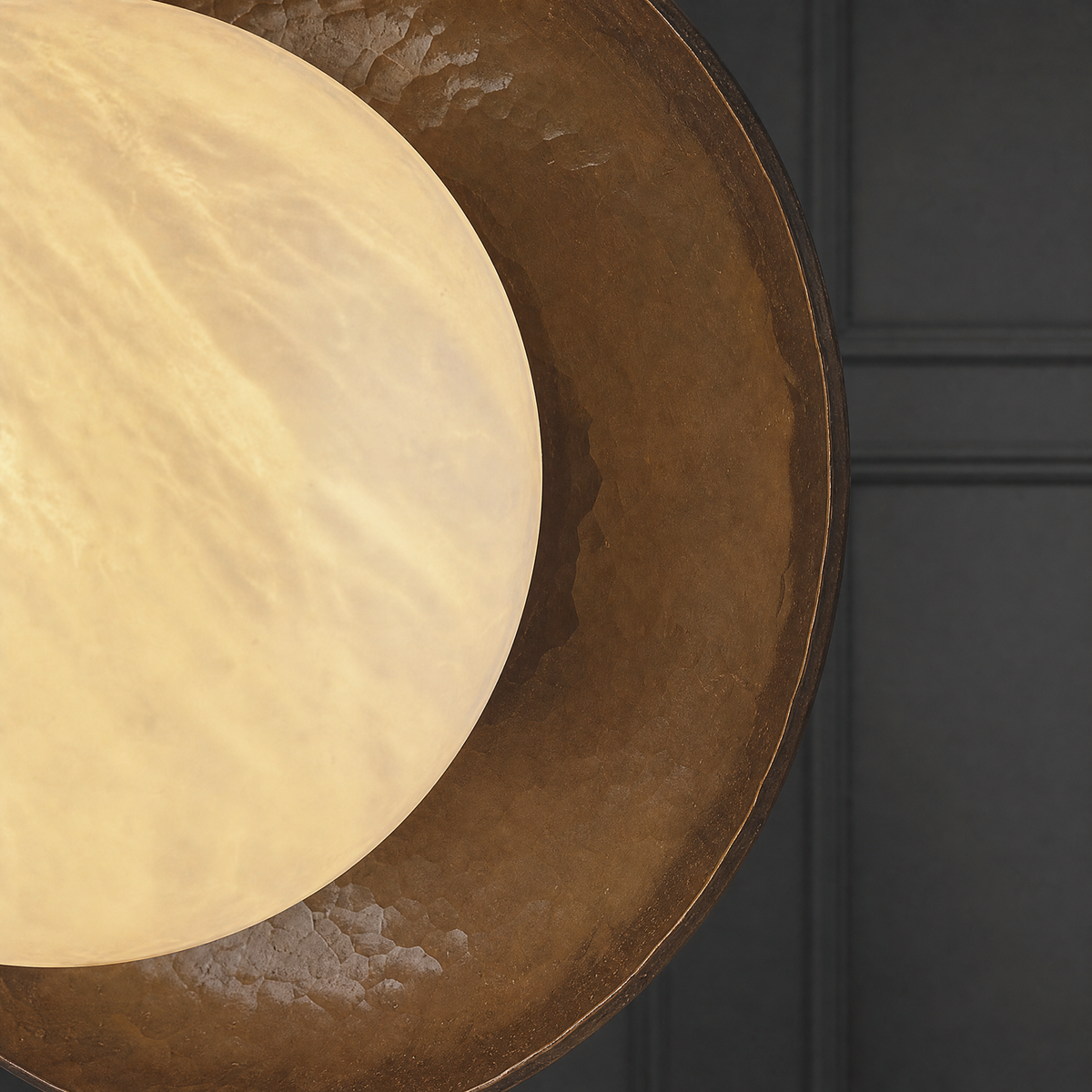 Disc Bronze Wall Alabaster