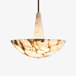 Elegant Domus Alabaster Chandelier with Integrated LED Premium