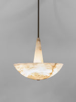 Elegant Domus Alabaster Chandelier with Integrated LED Premium