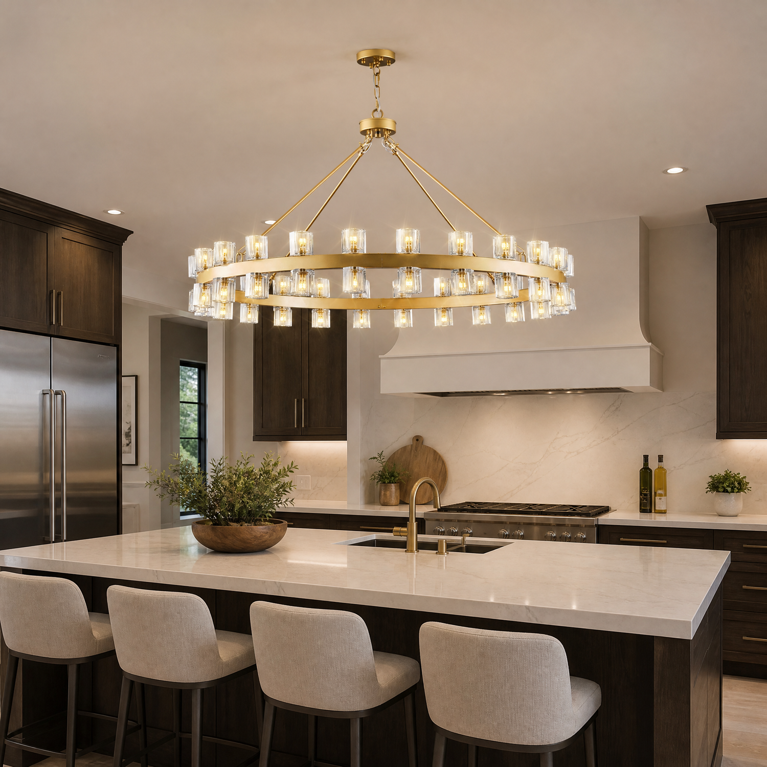 Double-headed Alabaster Wall Lamp - Black Single Package