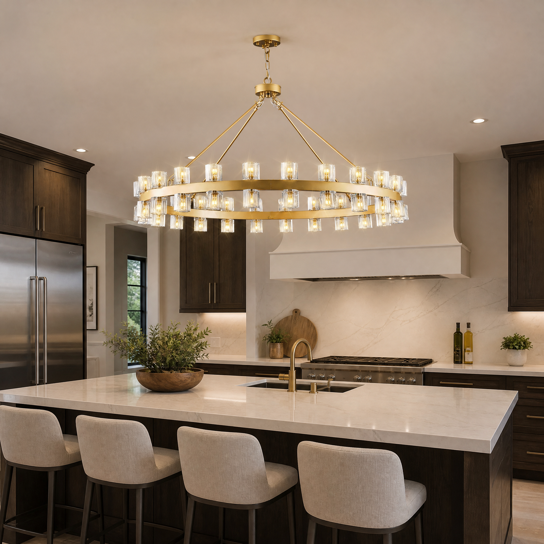 Double-headed Alabaster Wall Lamp - Black Single Package