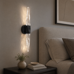 Double-headed Marble Round Tube Wall Lamp - Nickel Single