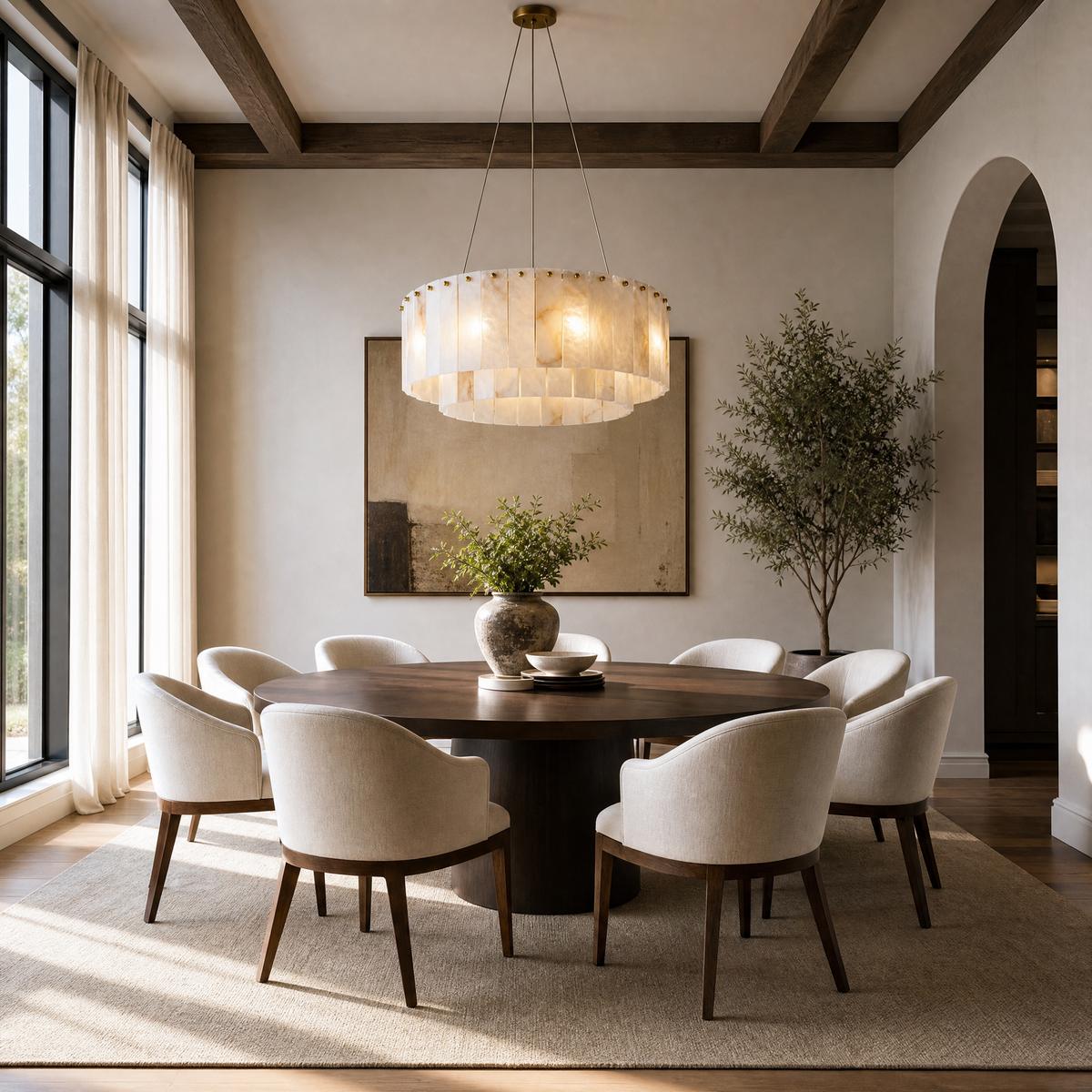 Double-layer Marble Slice chandelier-800-supplier Replacement