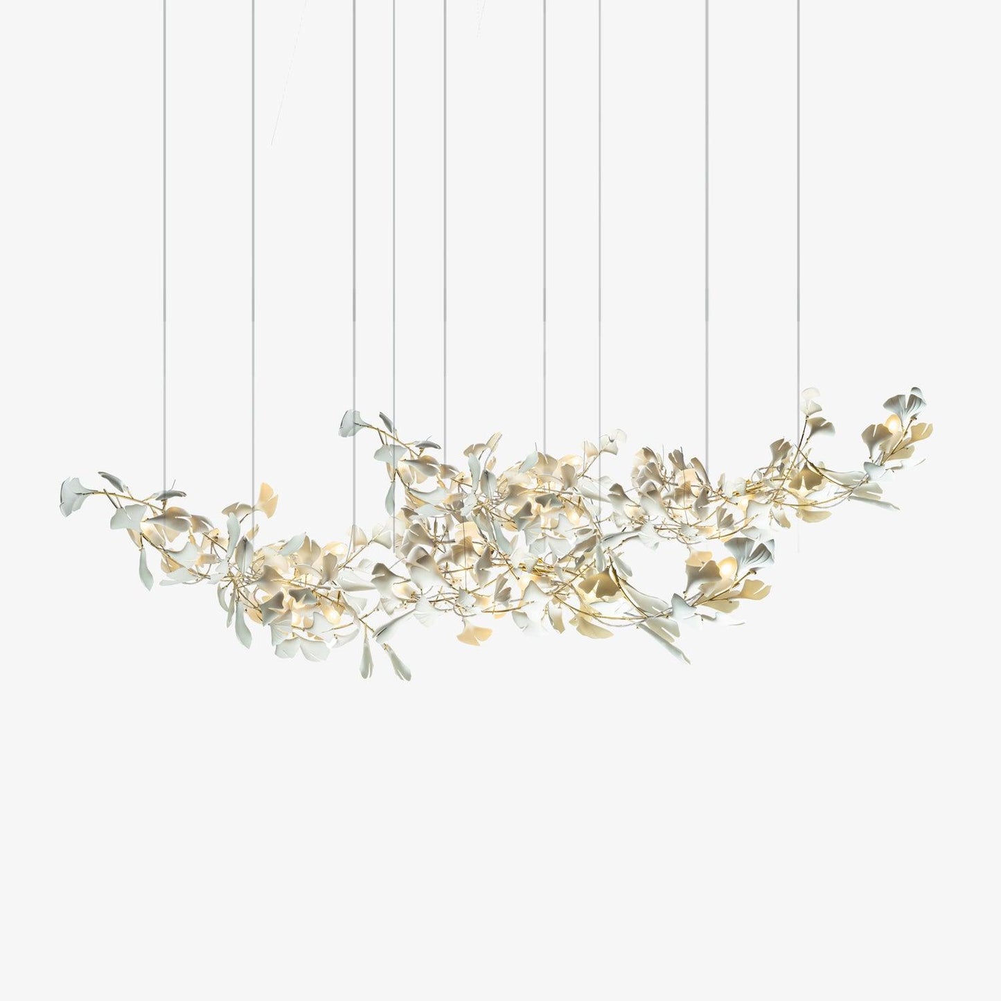 Double Layer Combination Gingko Chandelier - YIOSI