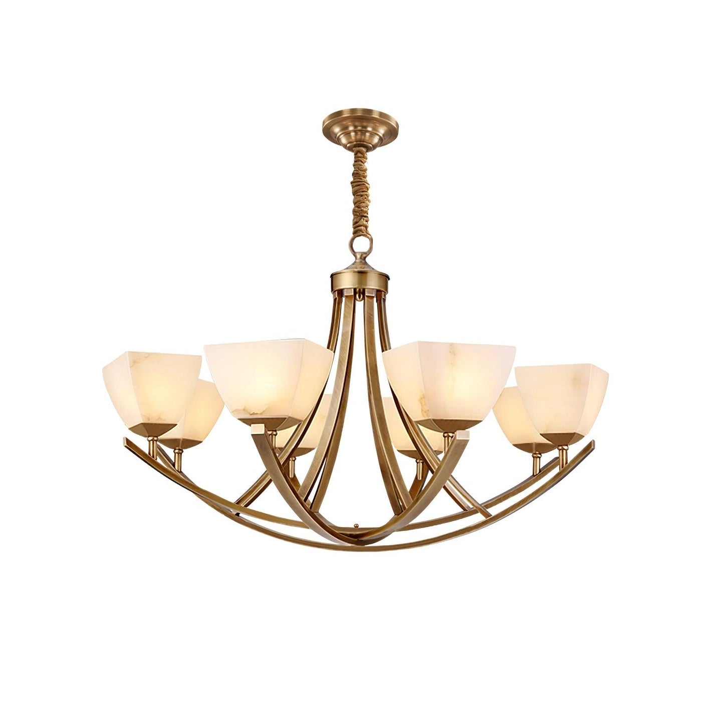 Dover Brass Chandelier - YIOSI