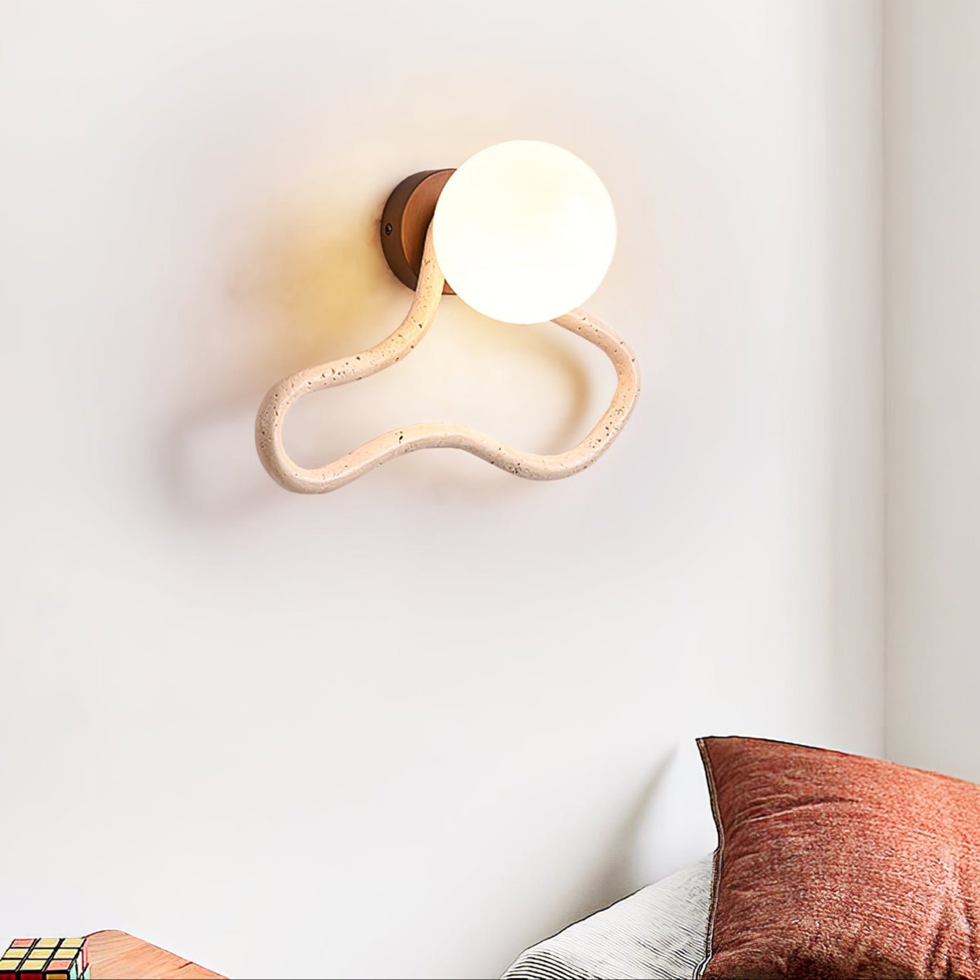 Driftform Travertine Wall Sconce - YIOSI