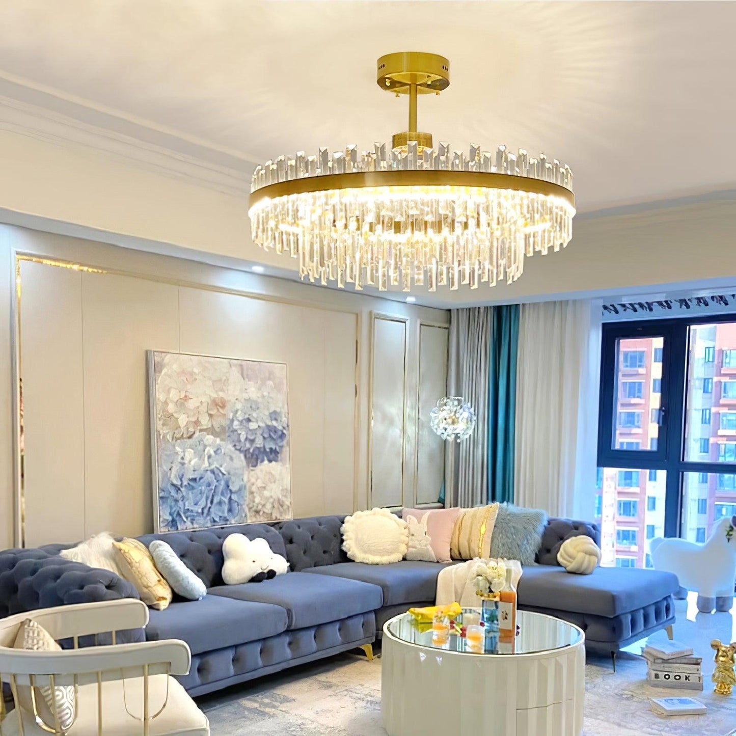 Drum Glass Chandelier - YIOSI