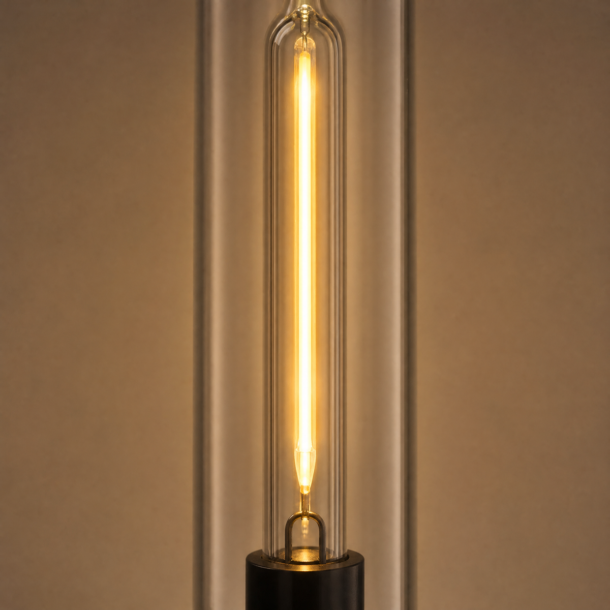 Duo Glass Tube Wall Sconce Double - Black (New Color)