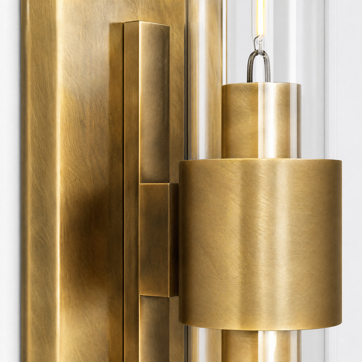 Duo Glass Tube Wall Sconce Single - Copper (New Color)