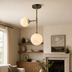 Duo Orb Ceiling Alabaster