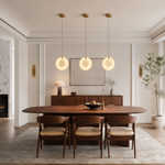 Eclipse Alabaster Disc Pendant Light