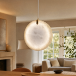 Eclipse Alabaster Disc Pendant Light