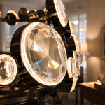 Eclipse Two Ring Modern Crystal Chandelier