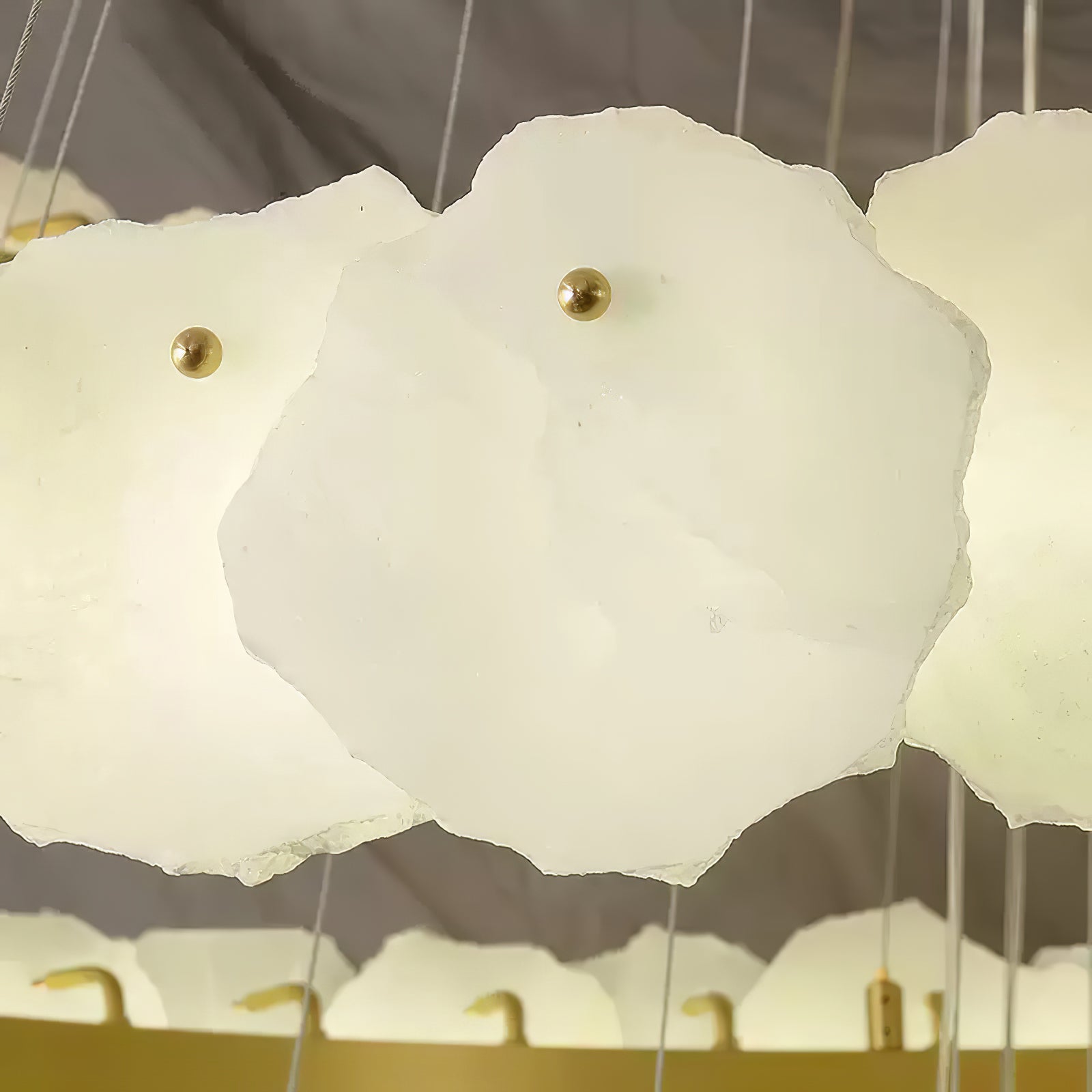 Ecliptica Spiral Alabaster Chandelier – Gold & White 4‑6 Layer Luxury Ceiling Light