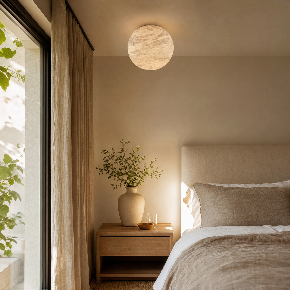 Egg Shape Ceiling Alabaster