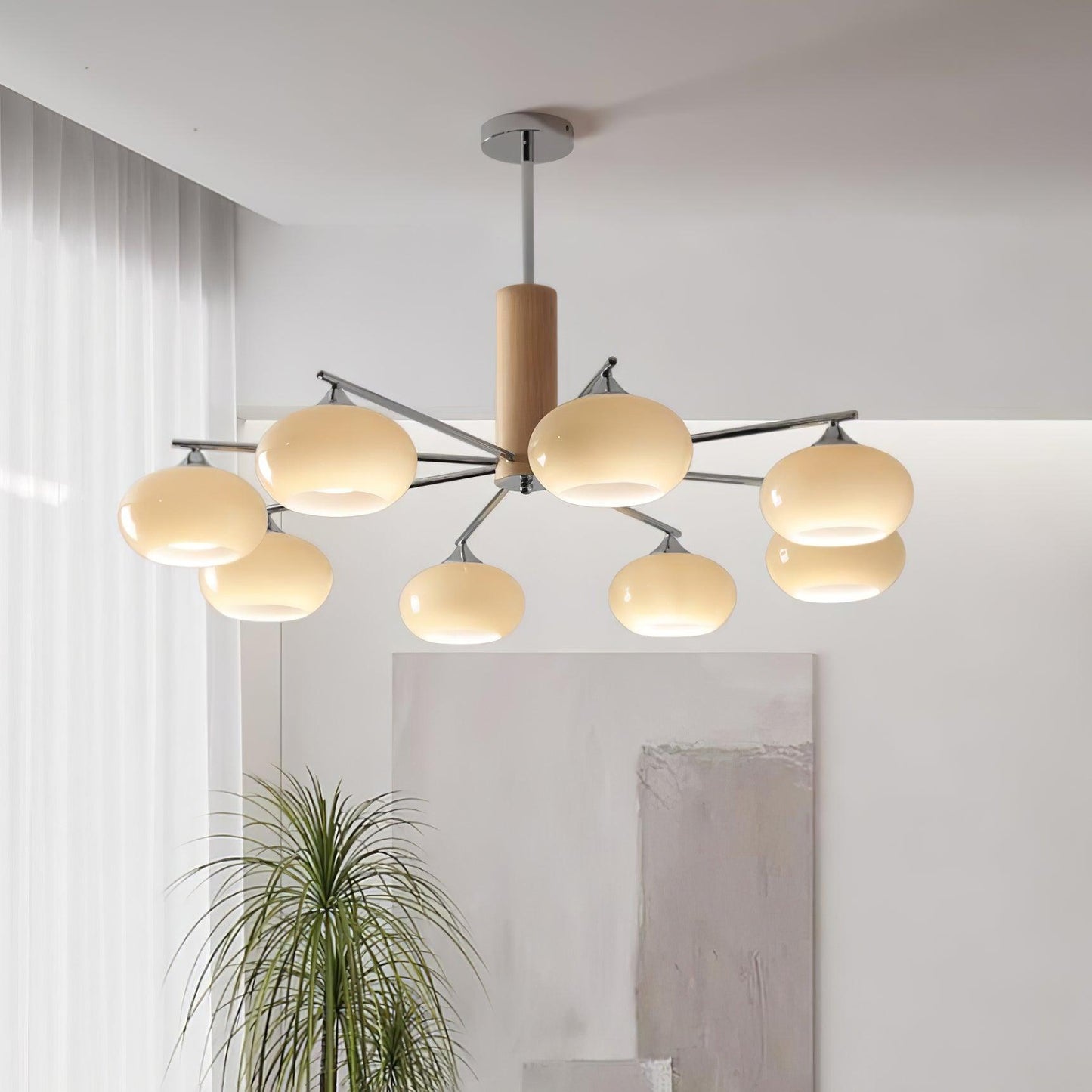 Elliptical Persimmon Chandelier - YIOSI