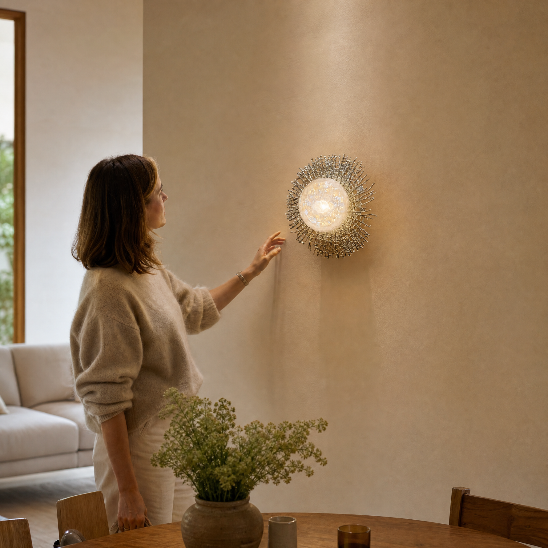 Ellison Bubbles Mini Glass Wall Sconce