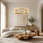 Ellison Bubbles Nested Glass Chandelier 39"