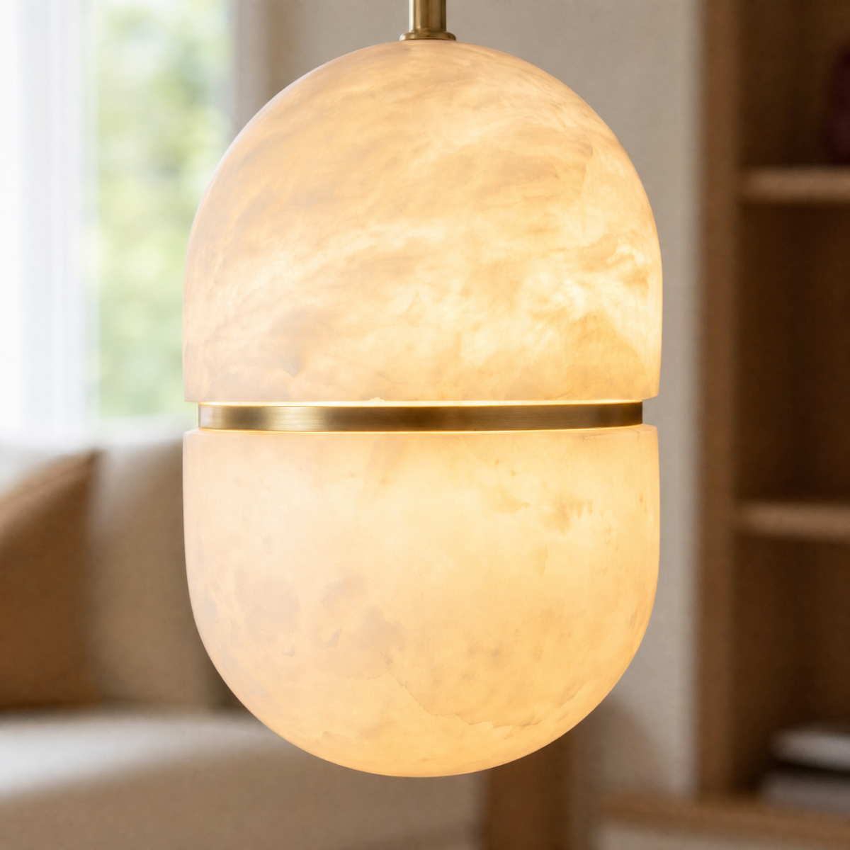 Ellune Modern Alabaster Pendant Lamp