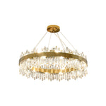 Enos Gold K9 Crystal Chandelier – Elegant Ceiling Light
