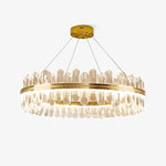 Enos Gold K9 Crystal Chandelier – Elegant Ceiling Light