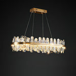 Enos Gold K9 Crystal Chandelier – Elegant Ceiling Light