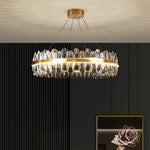 Enos Gold K9 Crystal Chandelier – Elegant Ceiling Light