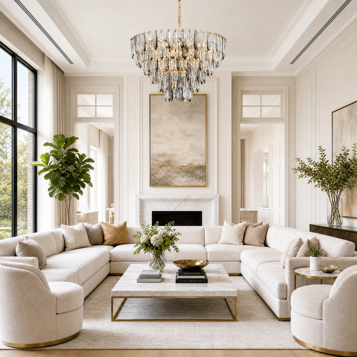 Eterea Brass Chandelier