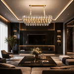 Eterea Brass Linear Chandelier