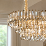 Eterea Brass Linear Chandelier
