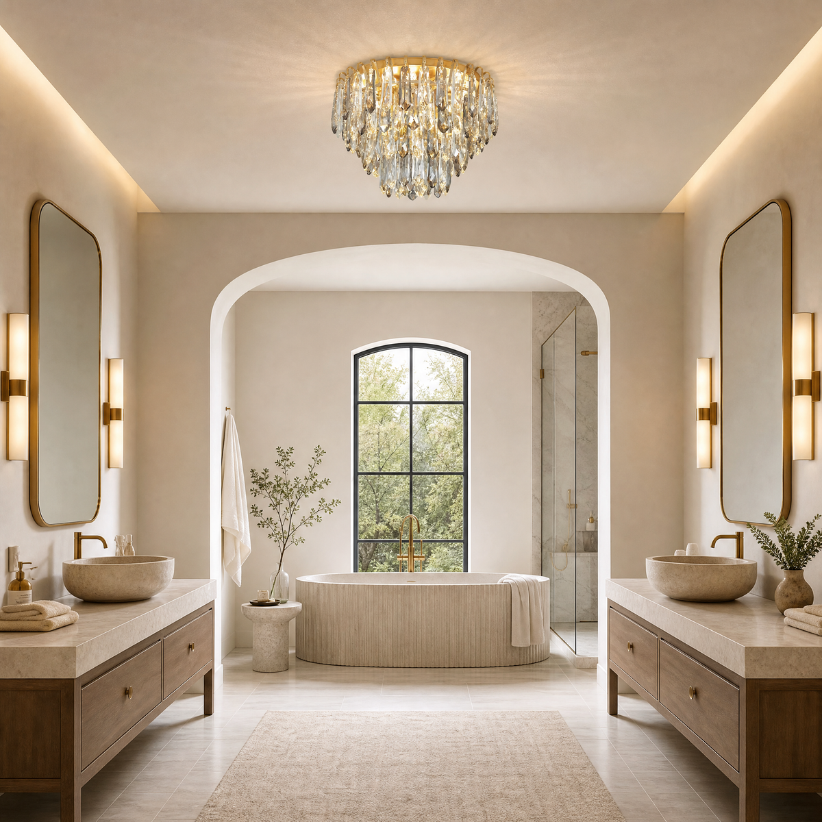Eterea Brass Pendant Light