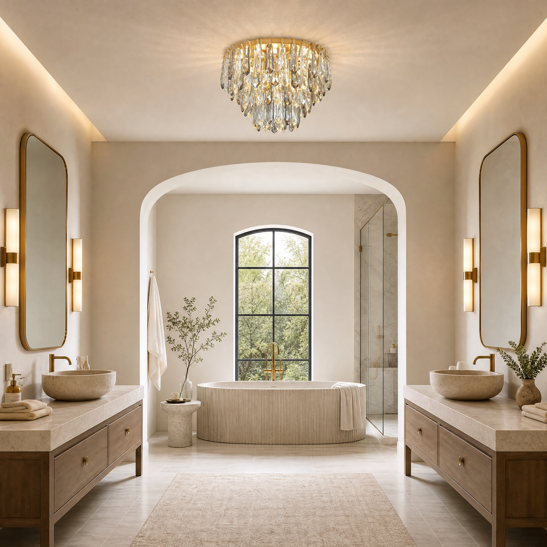 Eterea Brass Pendant Light