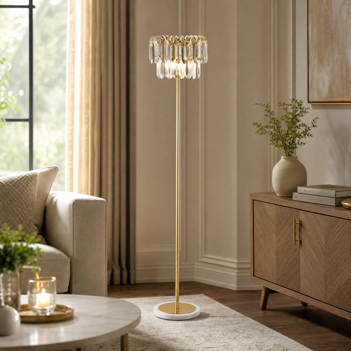 Eterea Crystal Floor Lamp