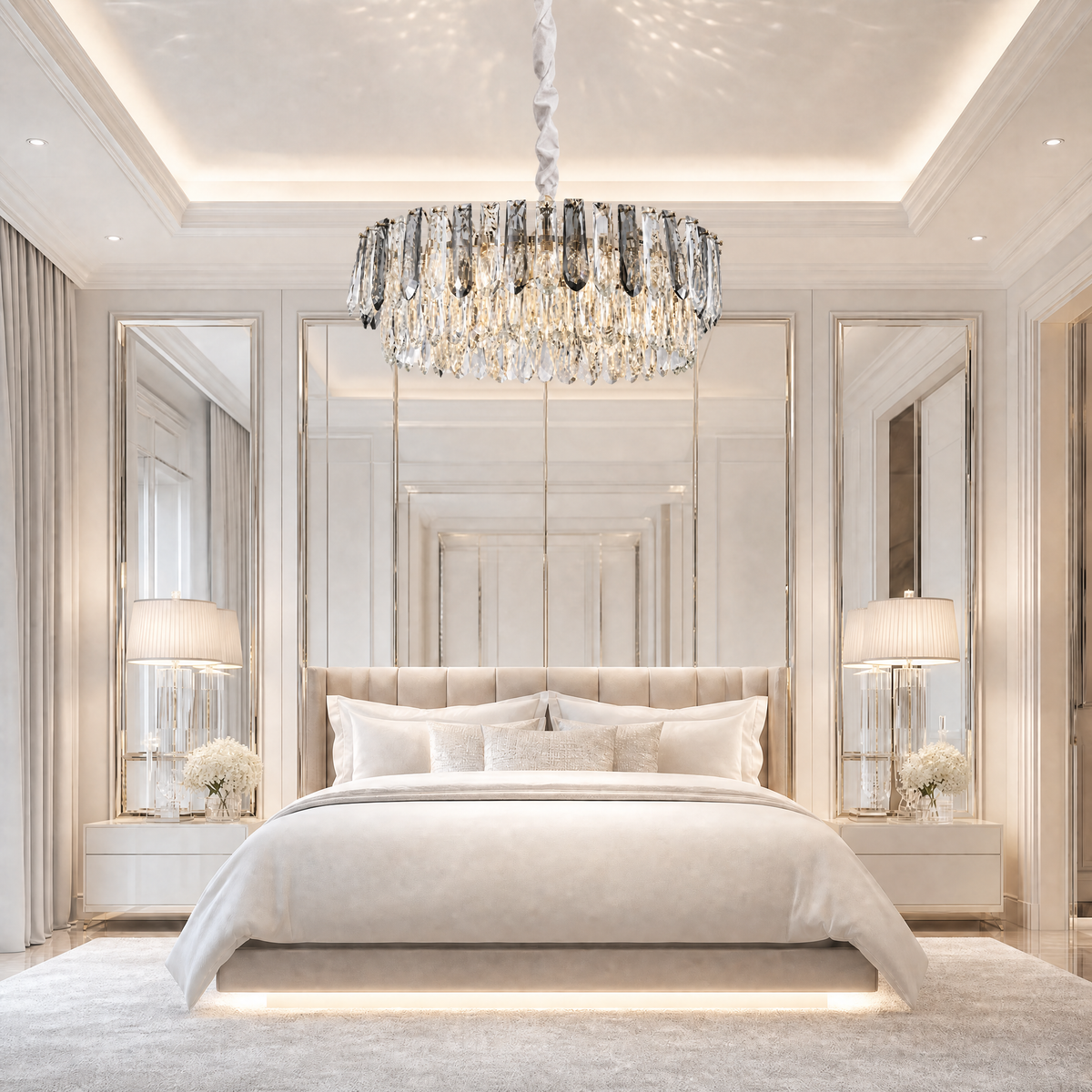 Eterea Crystal Halo Chandelier