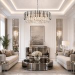 Eterea Crystal Halo Chandelier