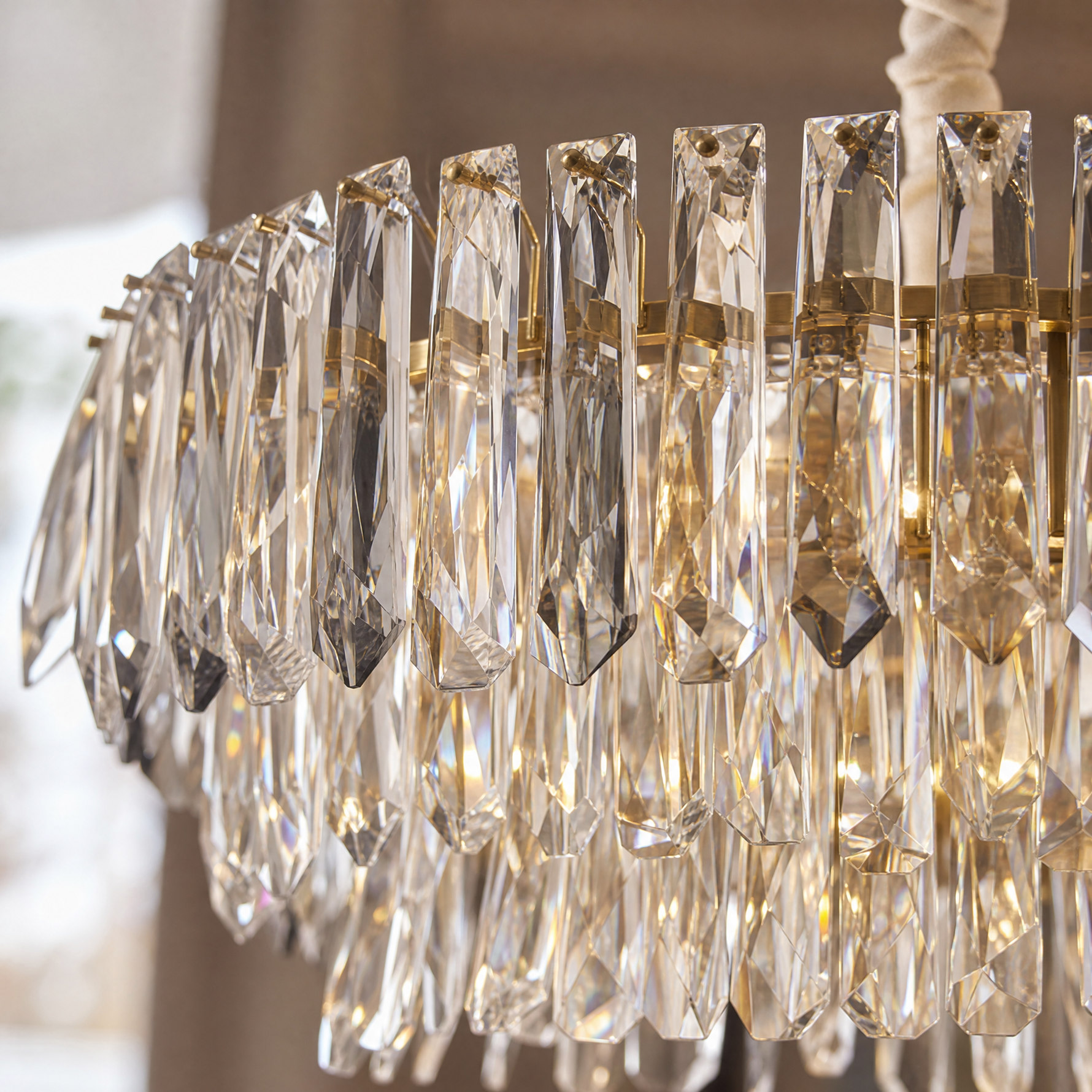 Eterea Crystal Halo Chandelier