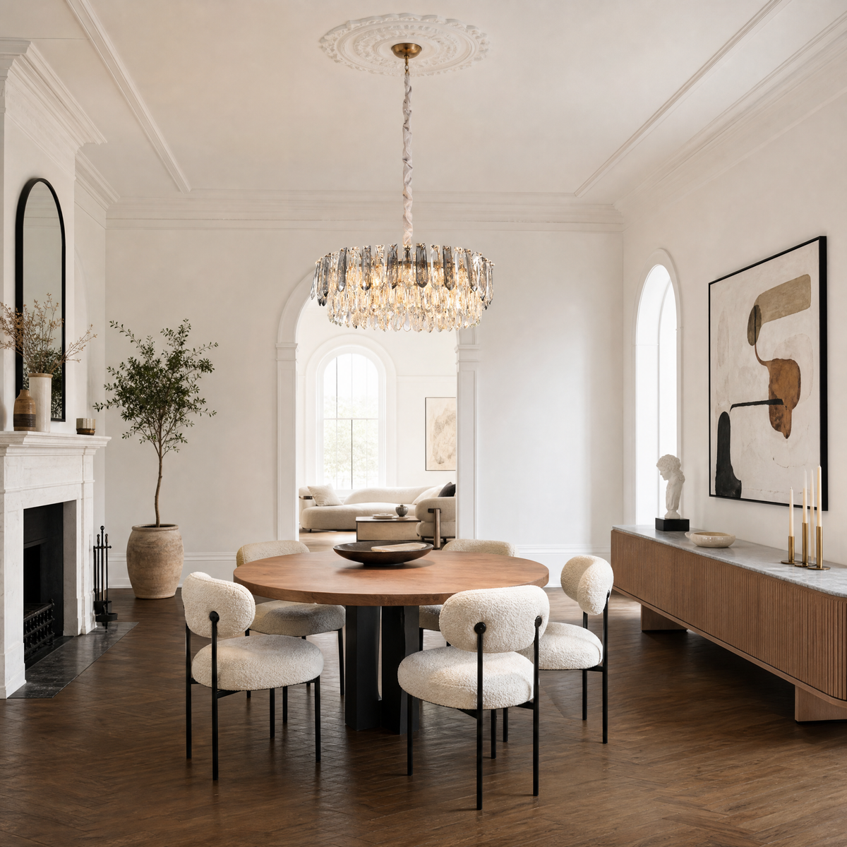 Eterea Crystal Halo Chandelier