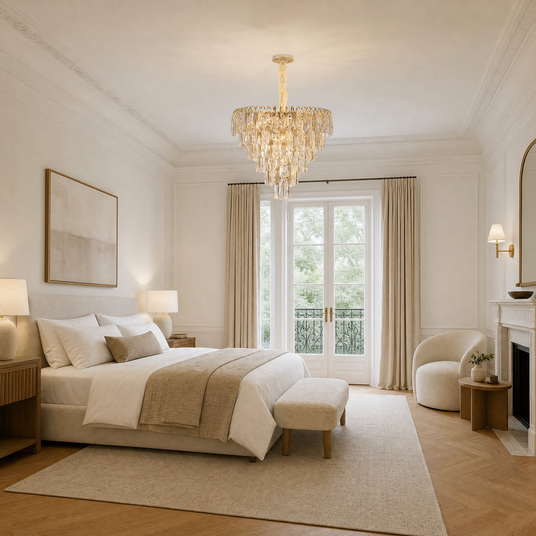 Eterea Crystal Rectangular Chandelier