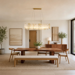Filo Artisan Glass Linear Chandelier