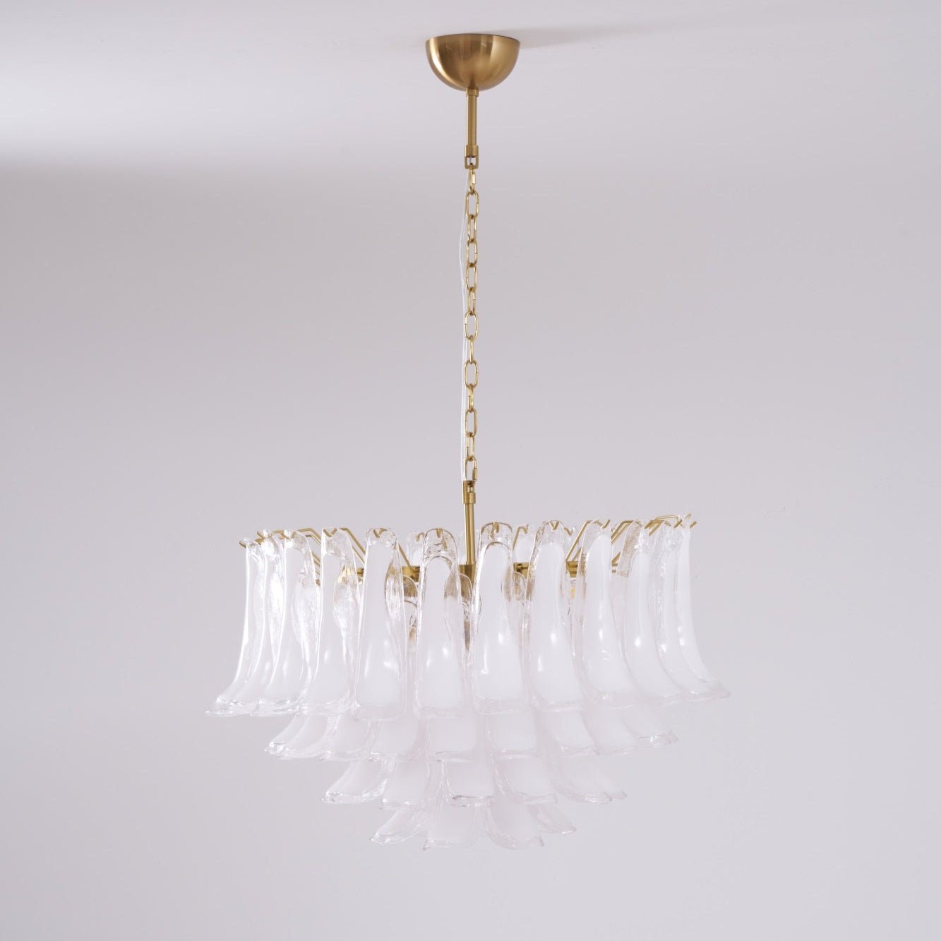 Fiora Pink Glass Chandelier - YIOSI