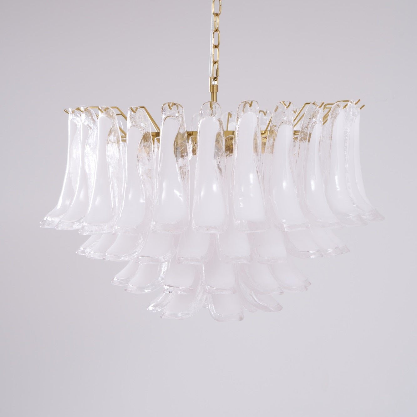 Fiora Pink Glass Chandelier - YIOSI