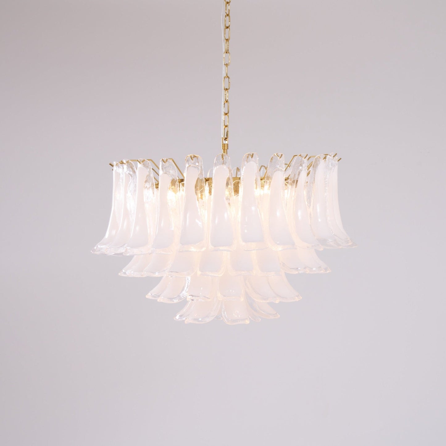 Fiora Pink Glass Chandelier - YIOSI