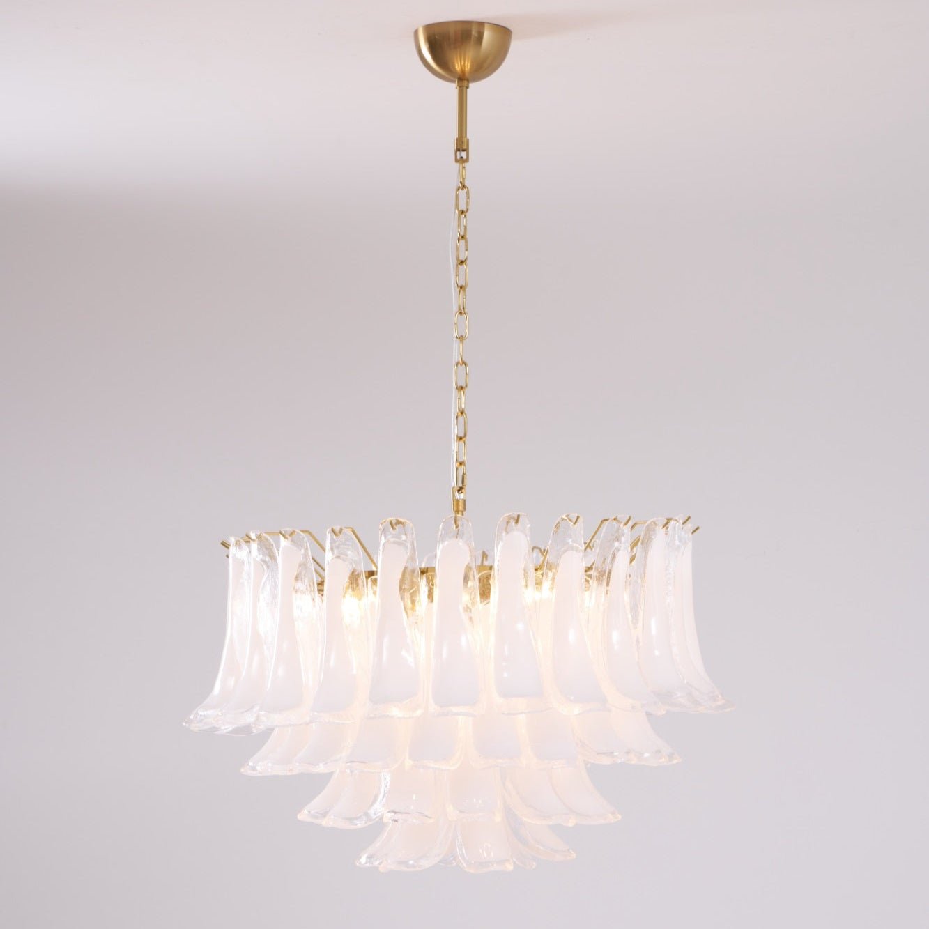 Fiora Pink Glass Chandelier - YIOSI
