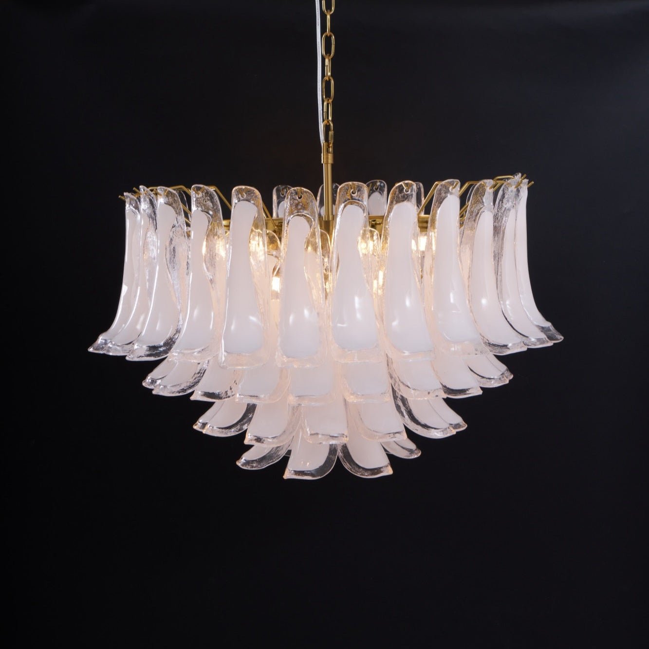 Fiora Pink Glass Chandelier - YIOSI