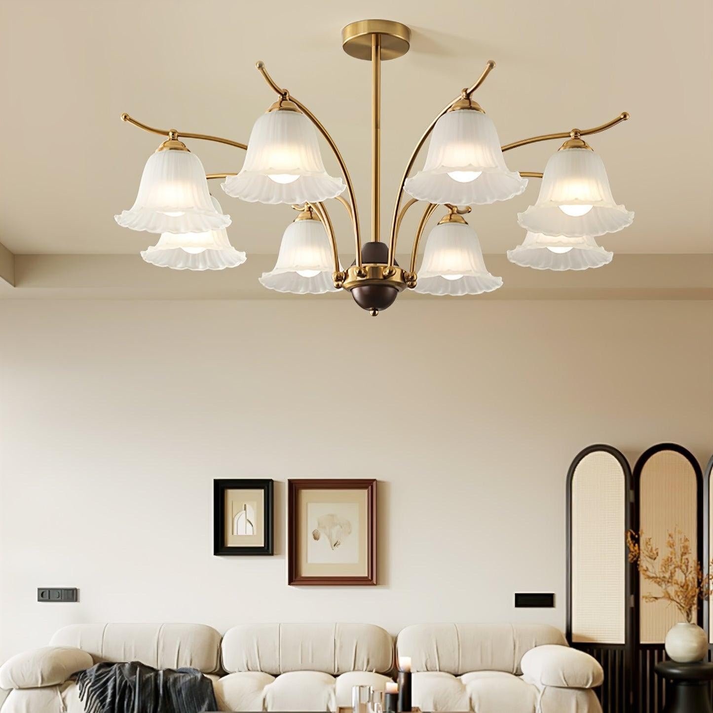 Flora Brass Chandelier - YIOSI