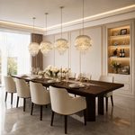 Floral Glory Modern Linear Dining Pendant Light