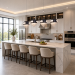 Floral Glory Modern Linear Dining Pendant Light